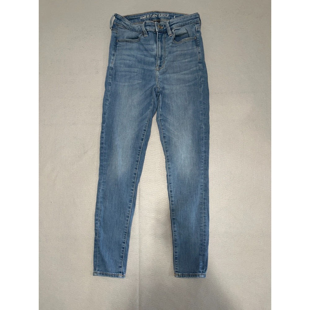 American Eagle Outfitters Jegging Jeans Womens 6 Blue Denim Super High Rise